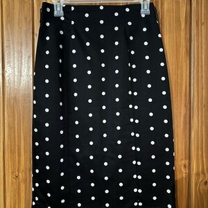 Polka Dot Pencil Skirt